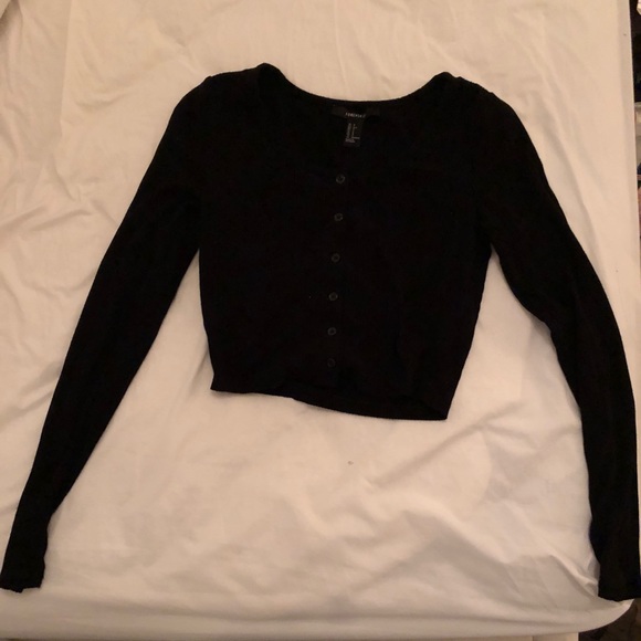 Forever 21 Tops - FOREVER 21 CROP BUTTON UP